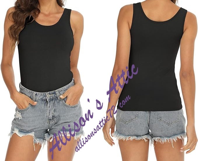 Black Spandex Custom Tank Tops