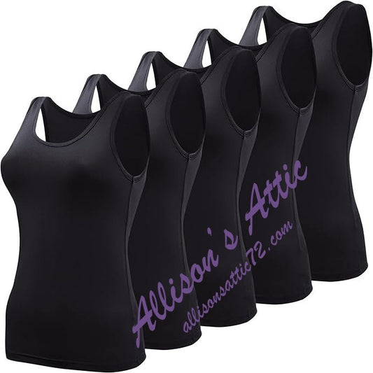Black Spandex Custom Tank Tops
